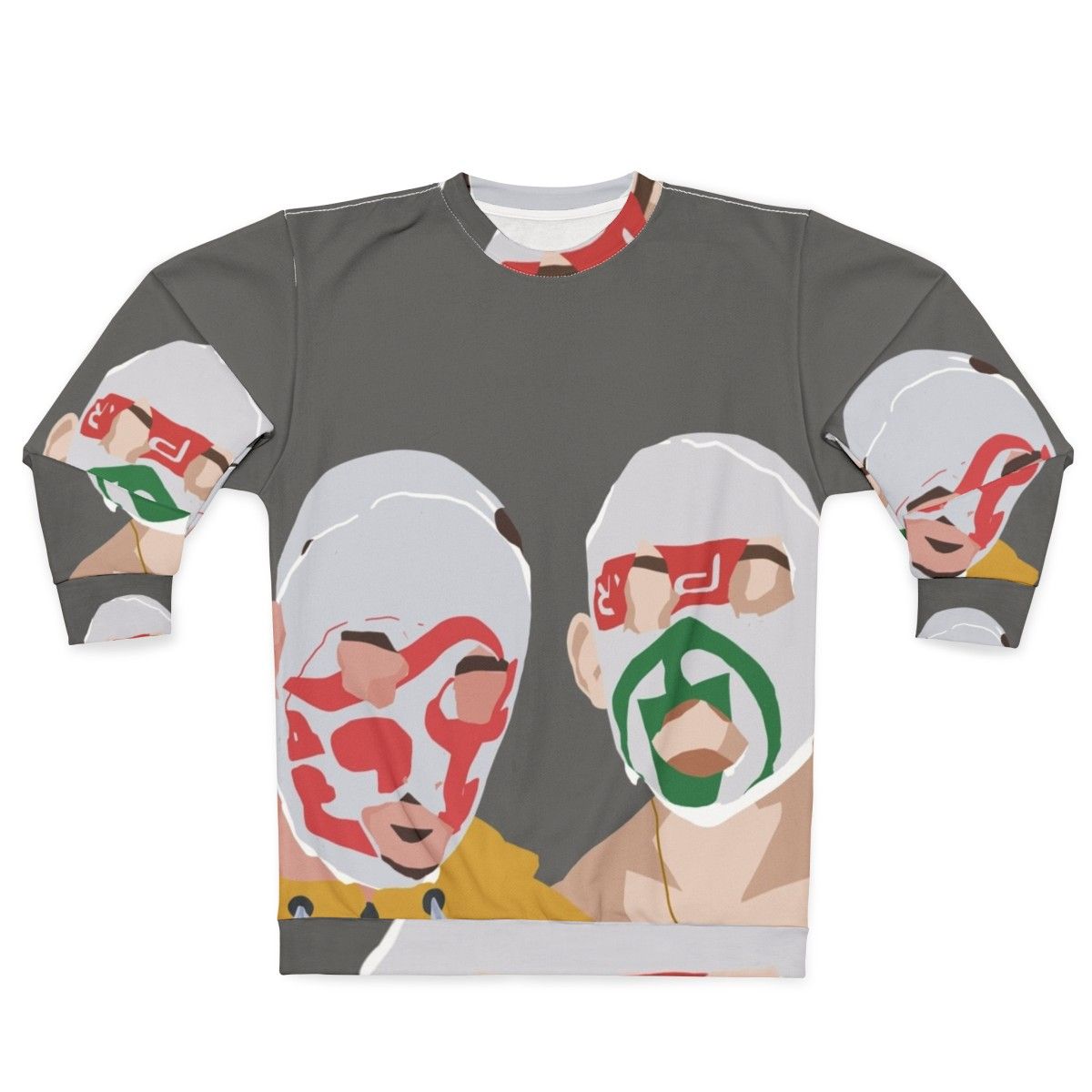 Minimal Rubberbandits sweatshirt with focus on Irish music and contemporary streetwear