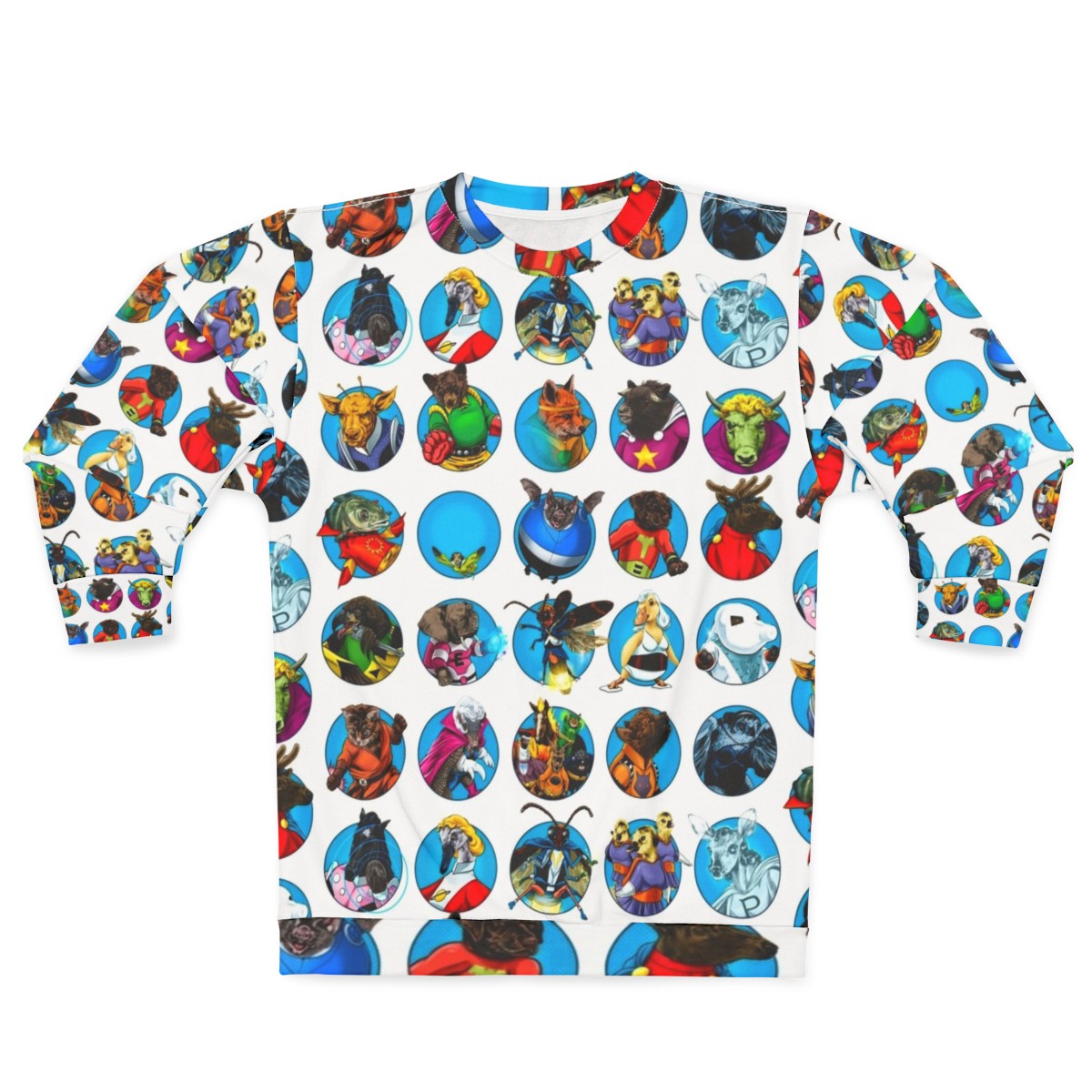 Gaggle of superhero animals sweatshirt