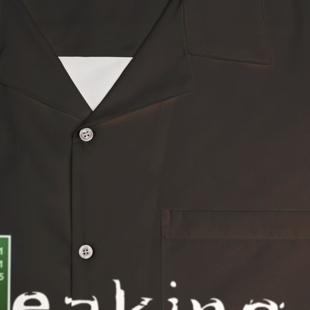 Breaking Bad inspired Hawaiian style shirt with Heisenberg and Jesse Pinkman graphics - Detail