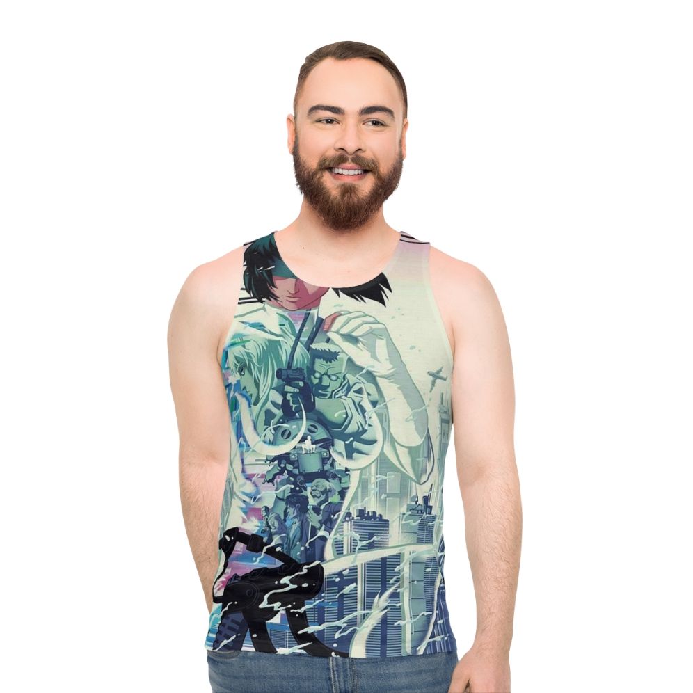 Ghost in the Shell Unisex Tank Top by Masamune Shirow - men