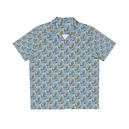 Refreshing Hawaiian shirt with iced coffee pattern