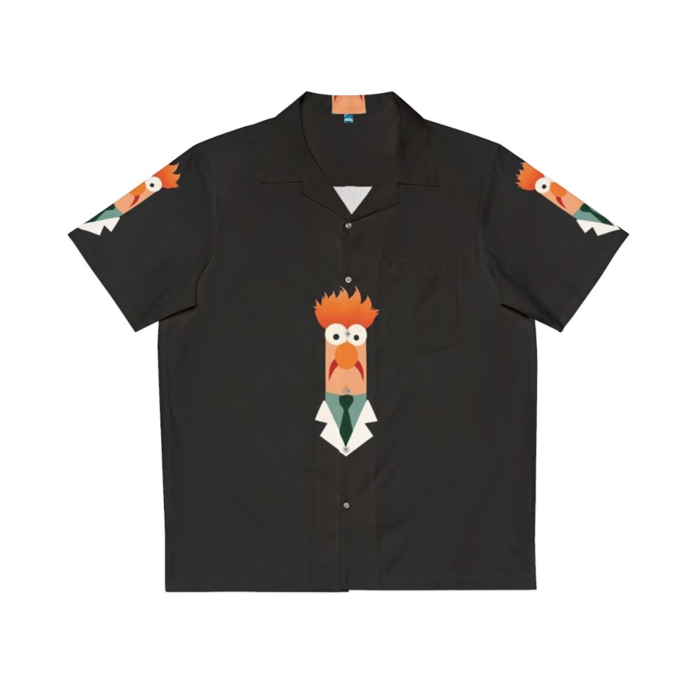 Beaker from Muppets wearing a colorful Hawaiian shirt