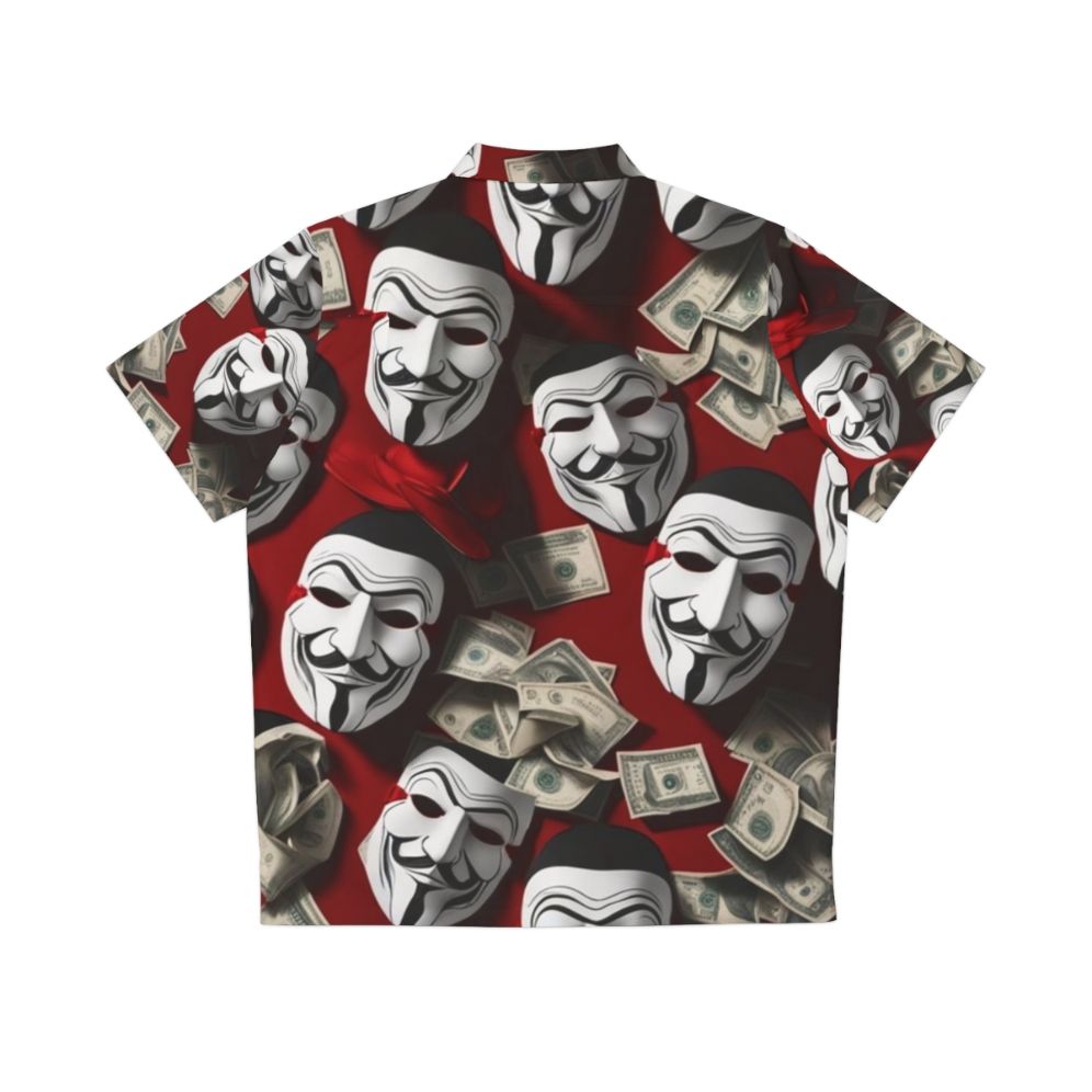 Money Heist La Casa De Papel Fan Art Hawaiian Shirt - Back