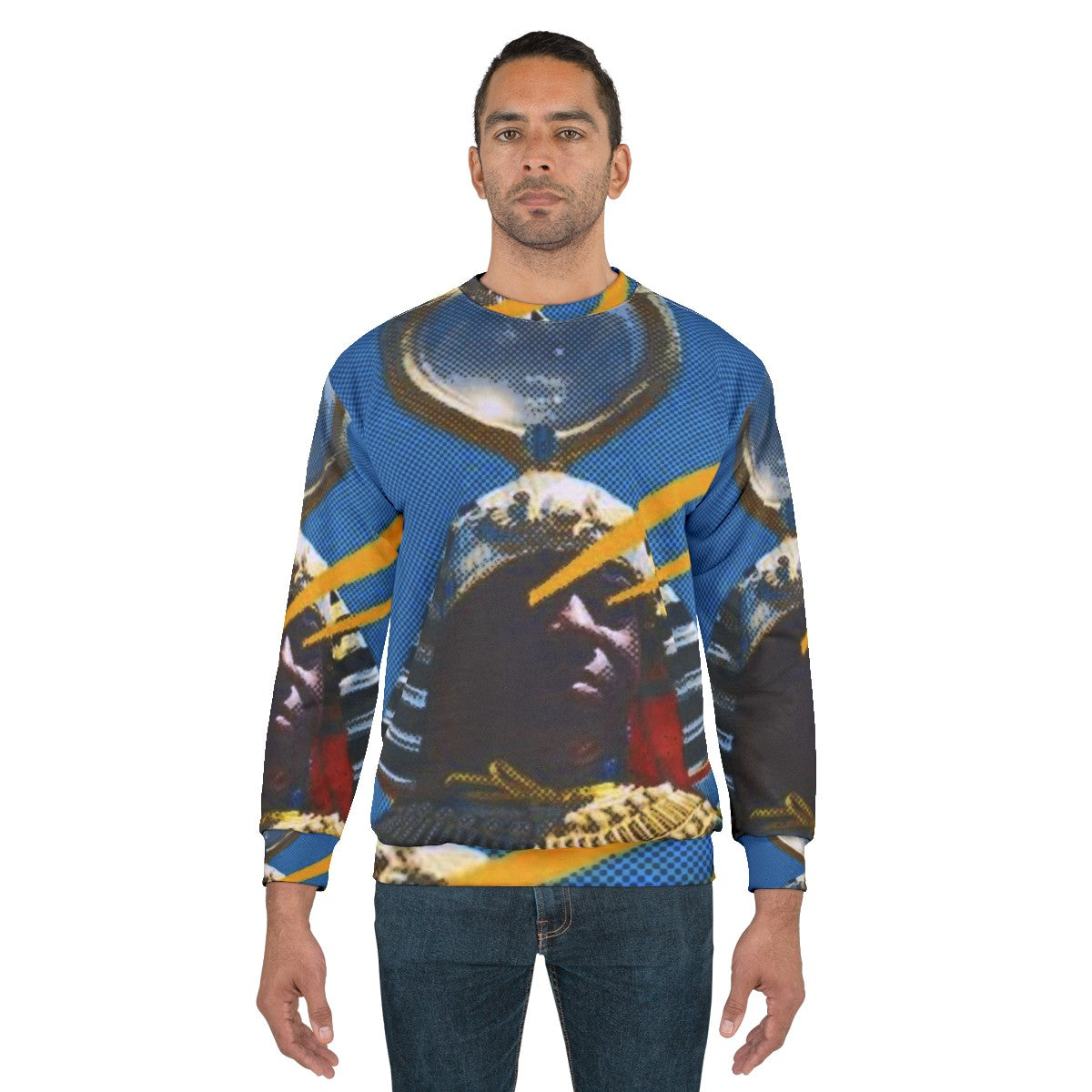 Sun Ra Sweatshirt with Afrofuturist and Cosmic Themes - men