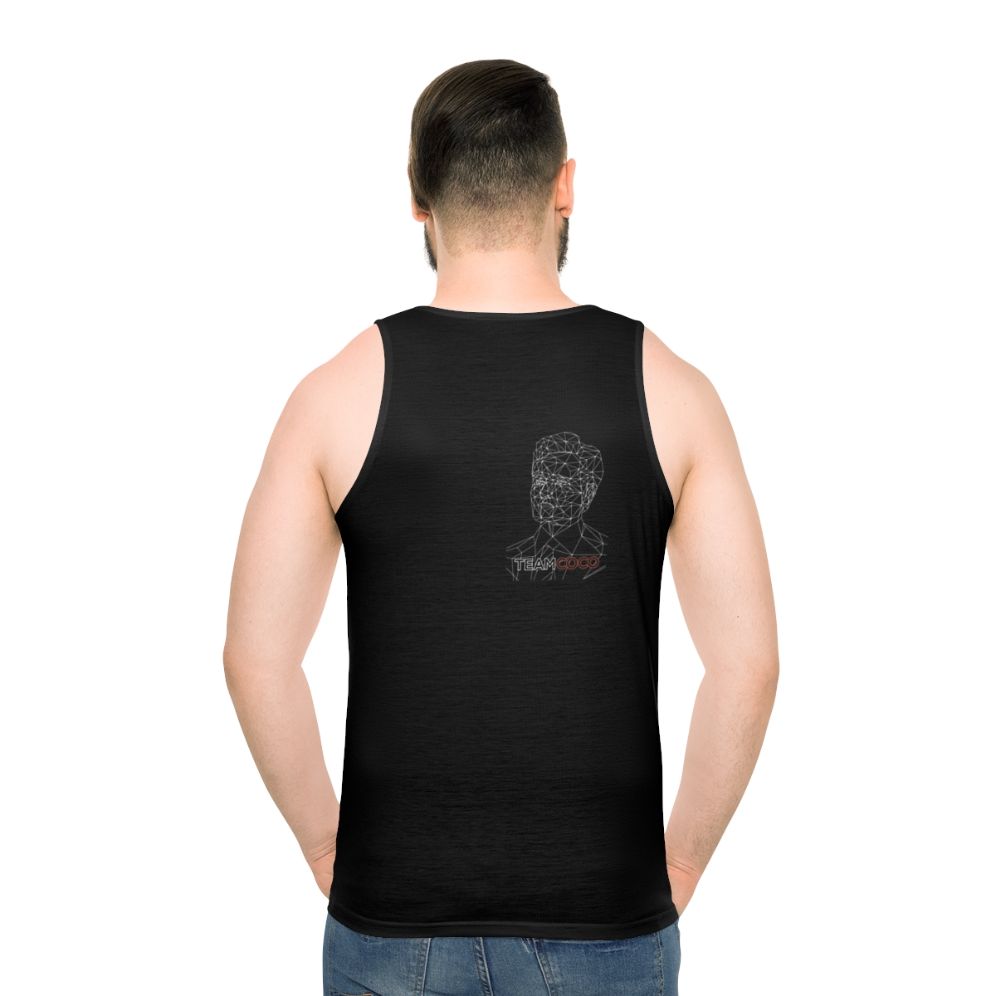 Conan O'Brien vector line art unisex tank top - men back