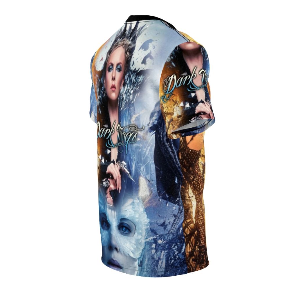 Ice Queen Fantasy Art Design on a T-shirt - men right