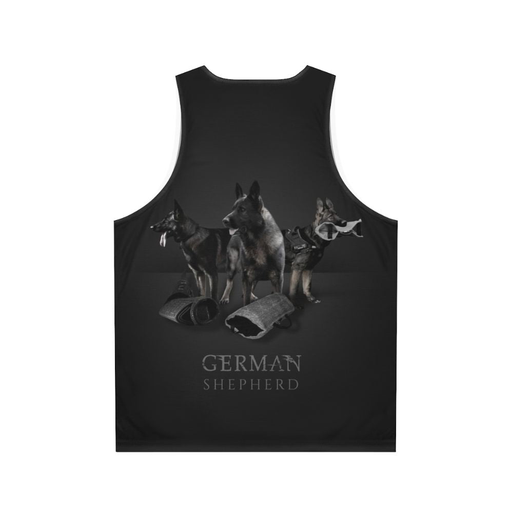 German Shepherd Dog (GSD) Unisex Tank Top - Back