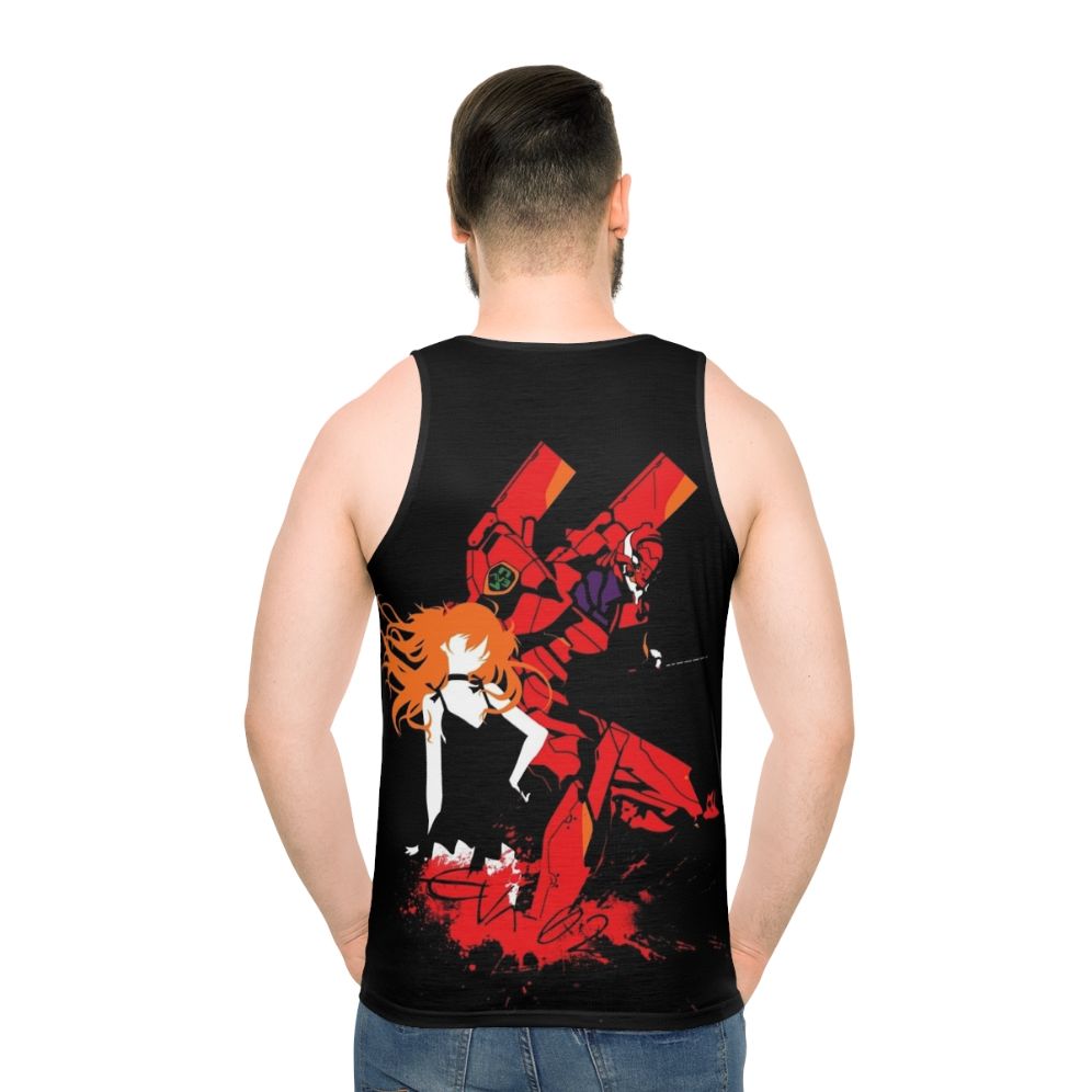 Evangelion Unit 02 Anime Tank Top - men back