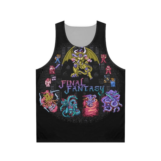 Fantasy Final Retro Pixel Art Unisex Tank Top