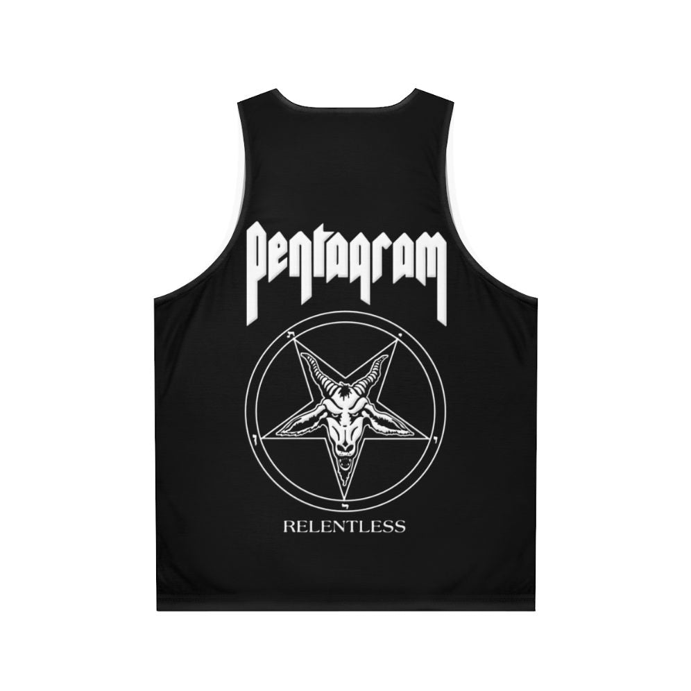 Pentagram Relentless Unisex Metal Tank Top - Back