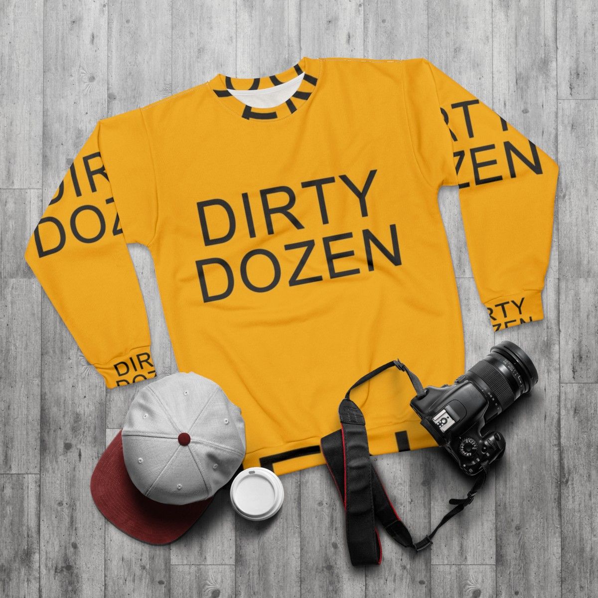 The Prodigy Keith Flint Dirty Dozen Sweatshirt - flat lay