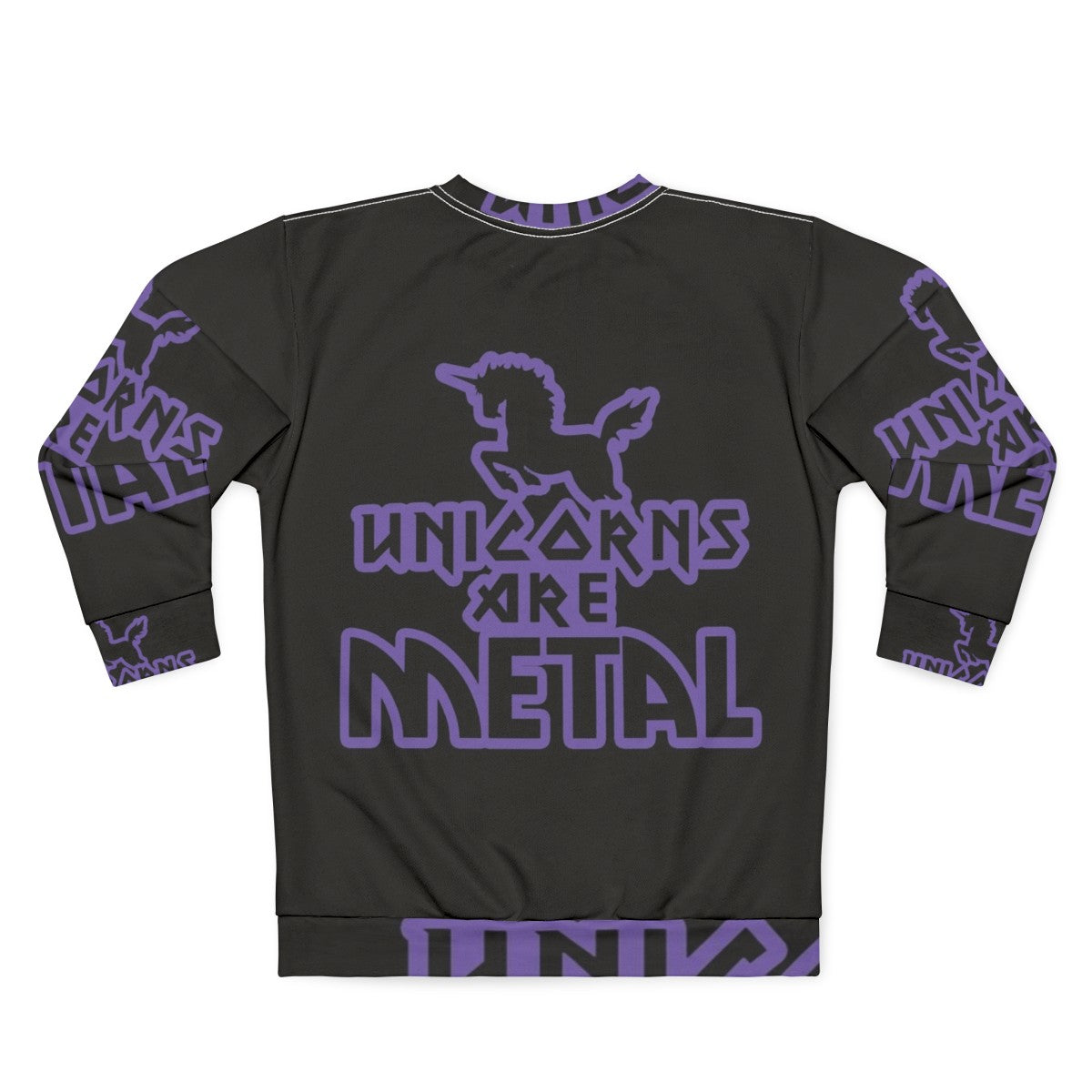 Legendary unicorns are metal sweatshirt - Back