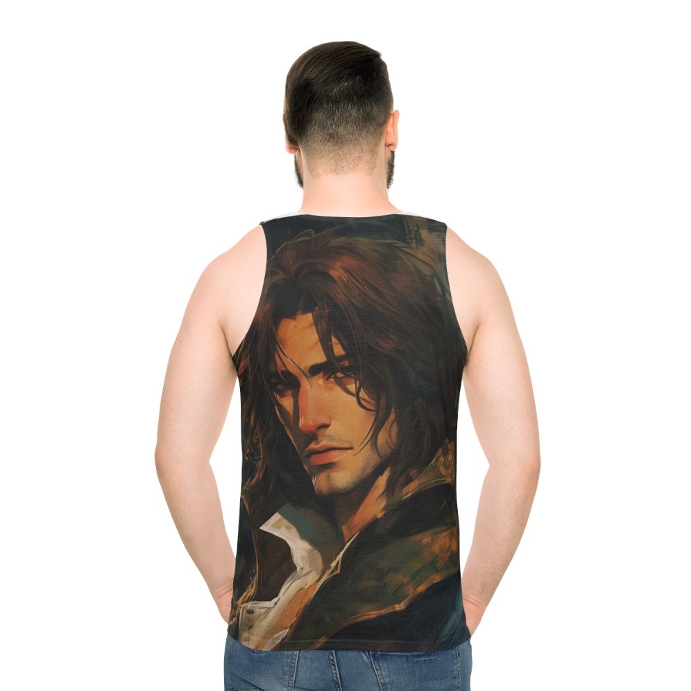 Trevor Belmont Castlevania Unisex Tank Top - men back