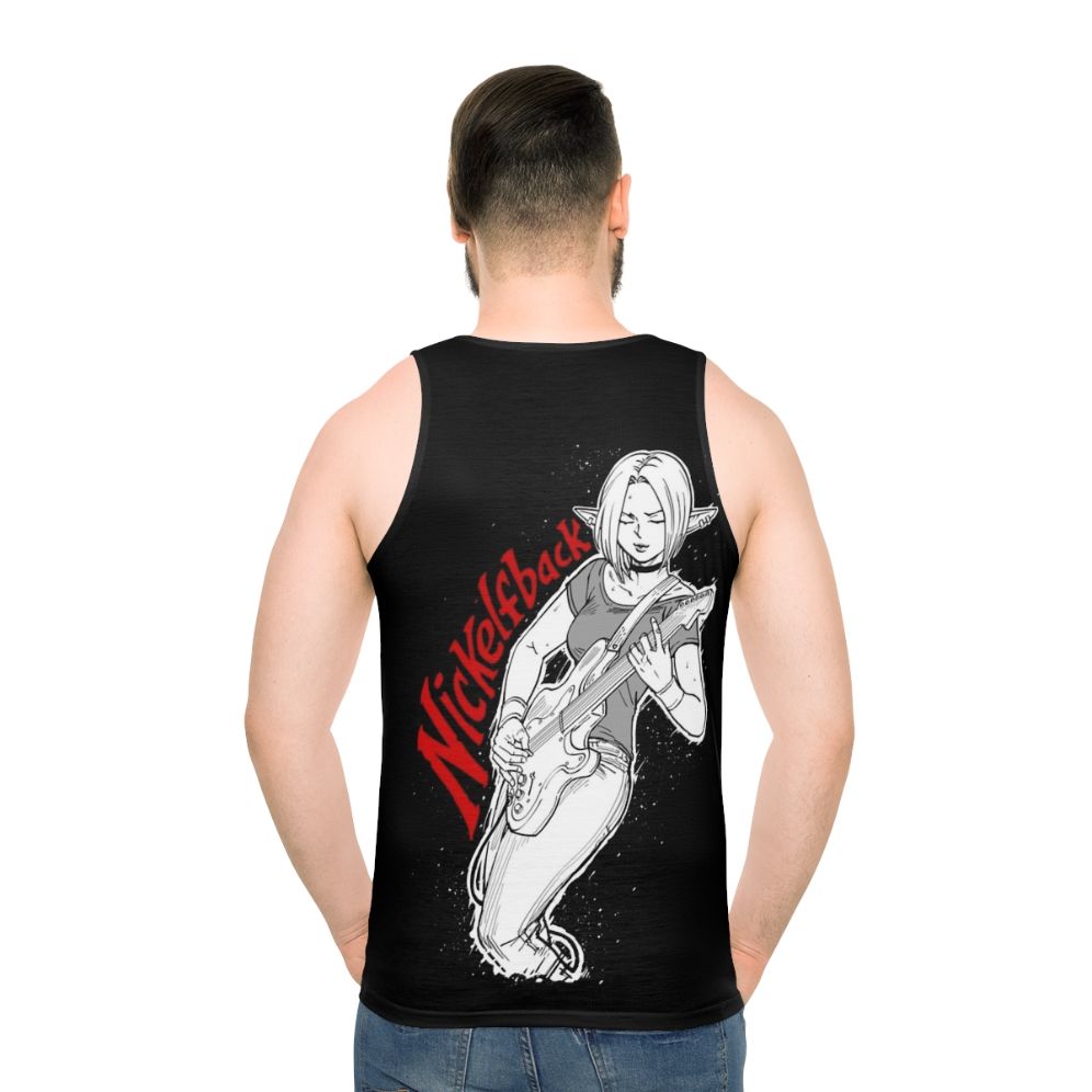 Elf rock band unisex fantasy music tank top - men back