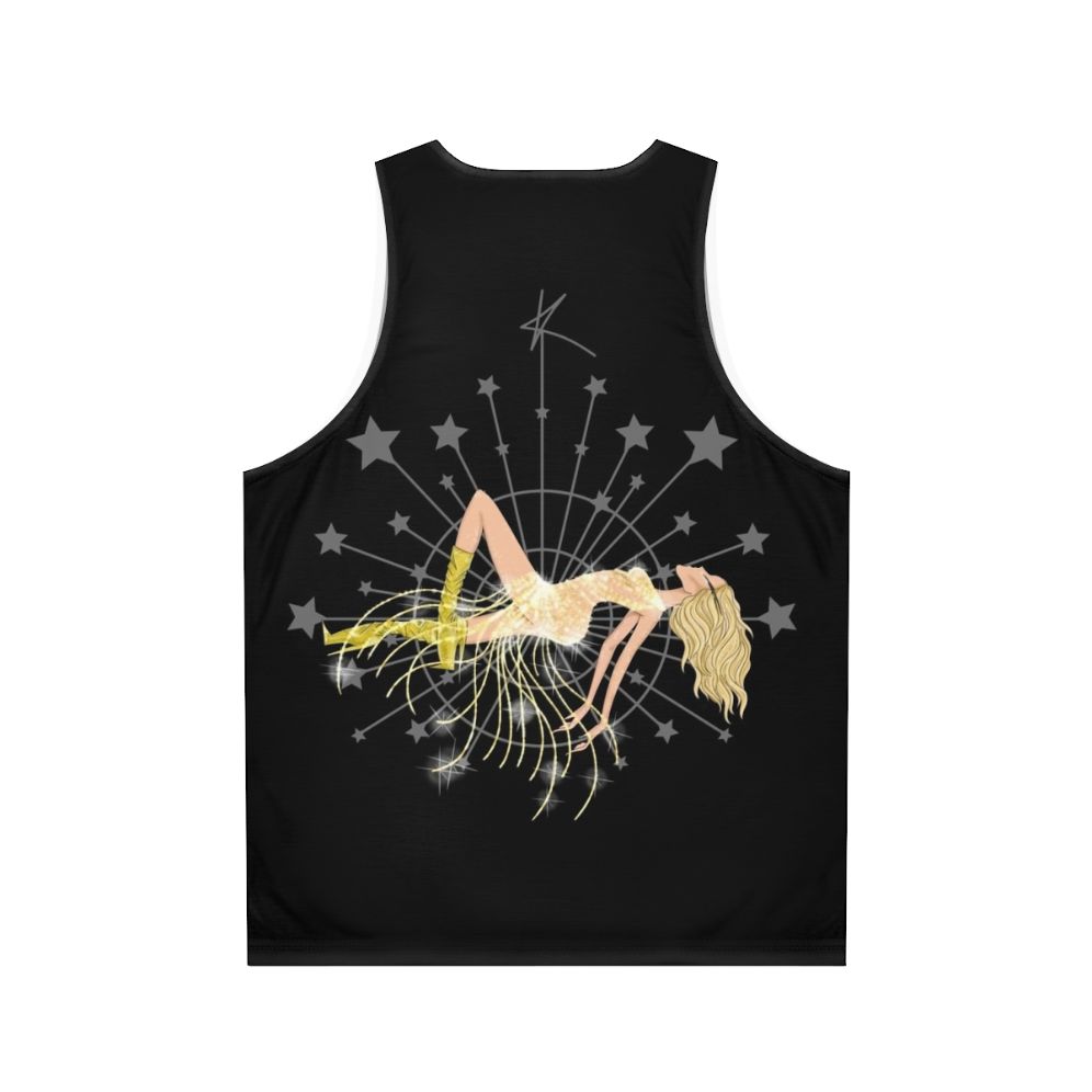 Vegas High Unisex Tank Top featuring Kylie Minogue inspired pop art design - Back