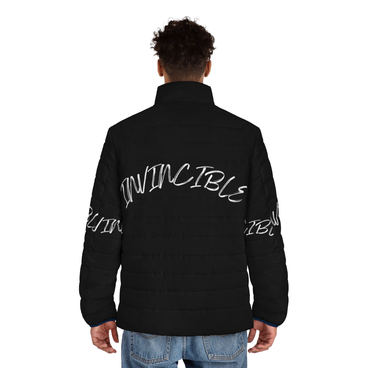 Invincible superhero puffer jacket, perfect for the immortal hero - men back