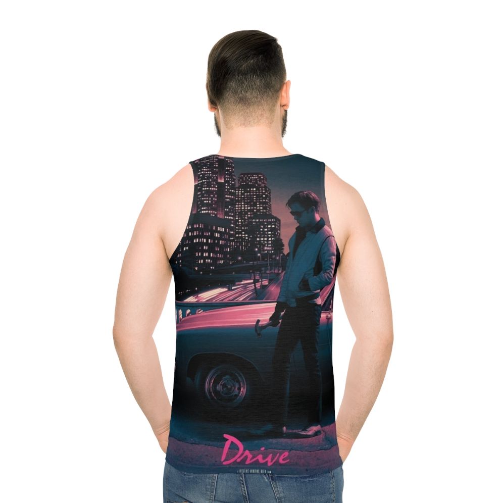 Drive Movie Poster Unisex Tank Top - men back