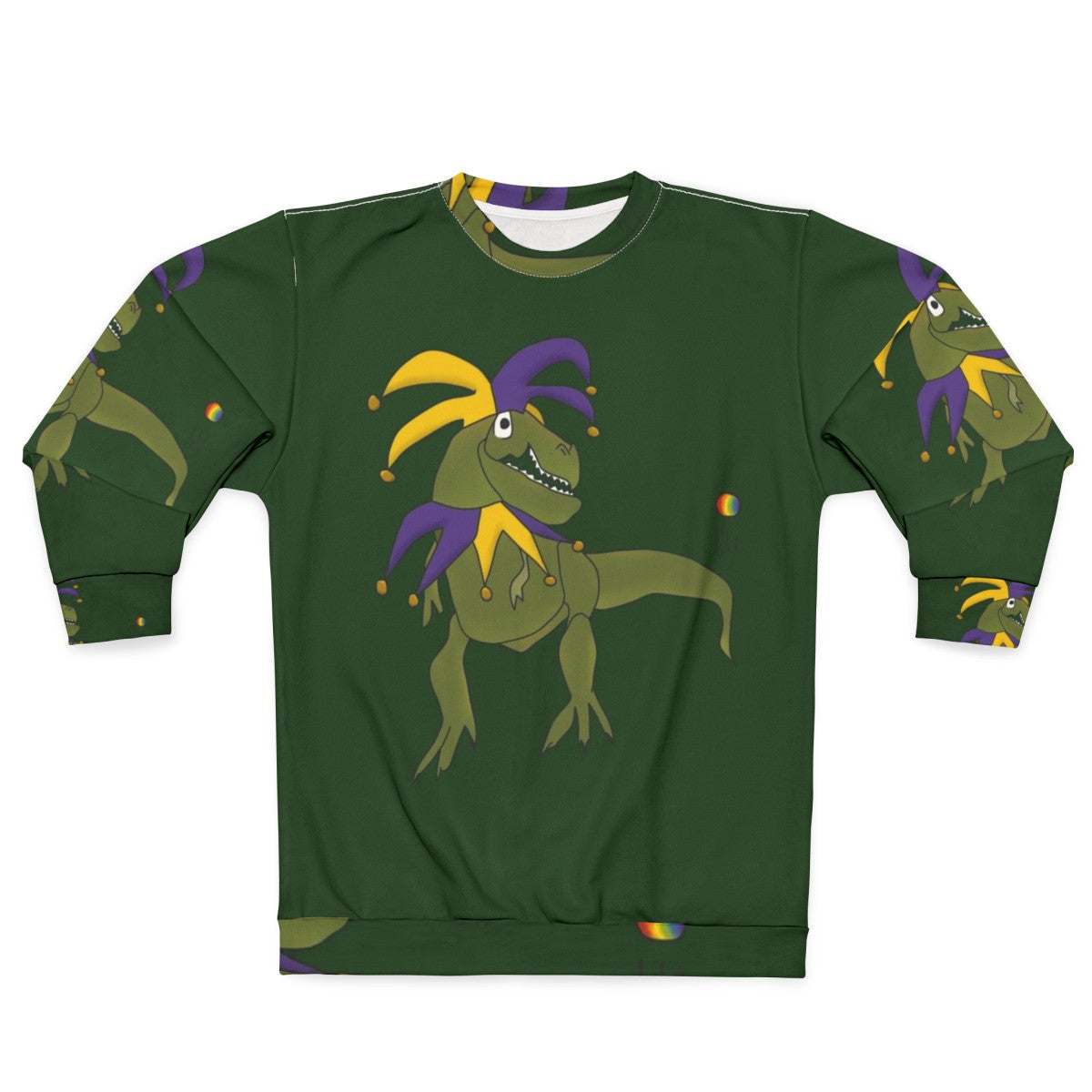 Dinosaur Jester T-Rex Sweatshirt