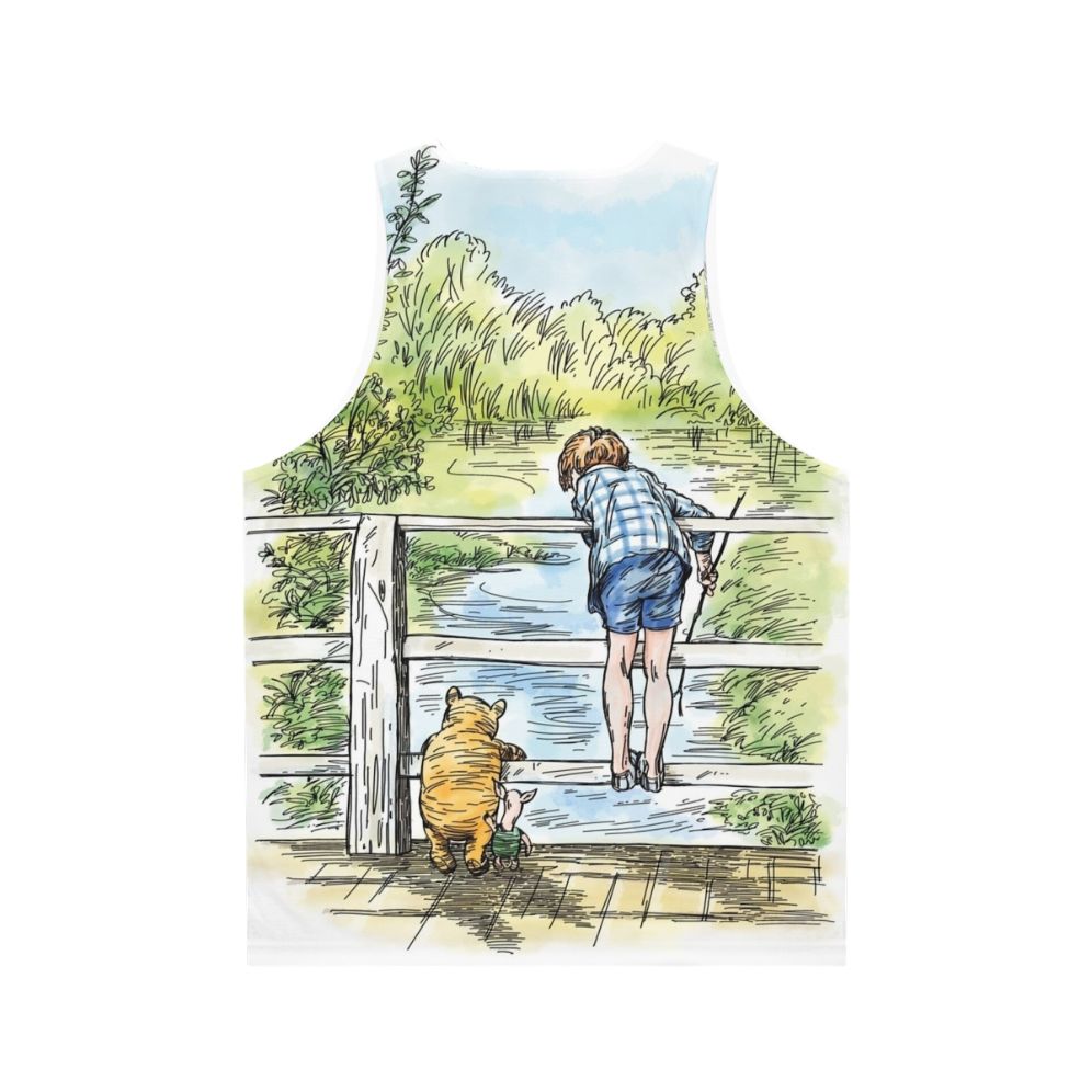 Winnie The Pooh Unisex Tank Top with Classic Illustration - Back