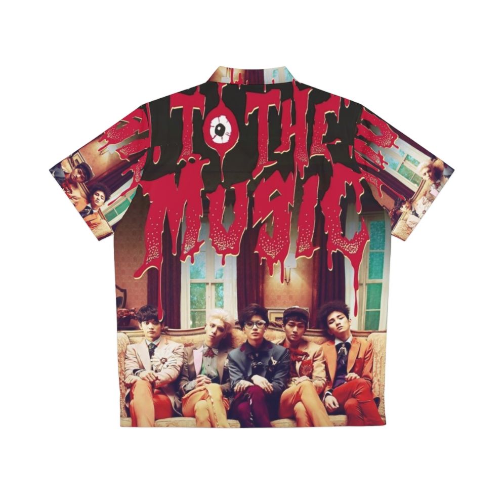 Shinee 'Married to the Music' Hawaiian Shirt - Back