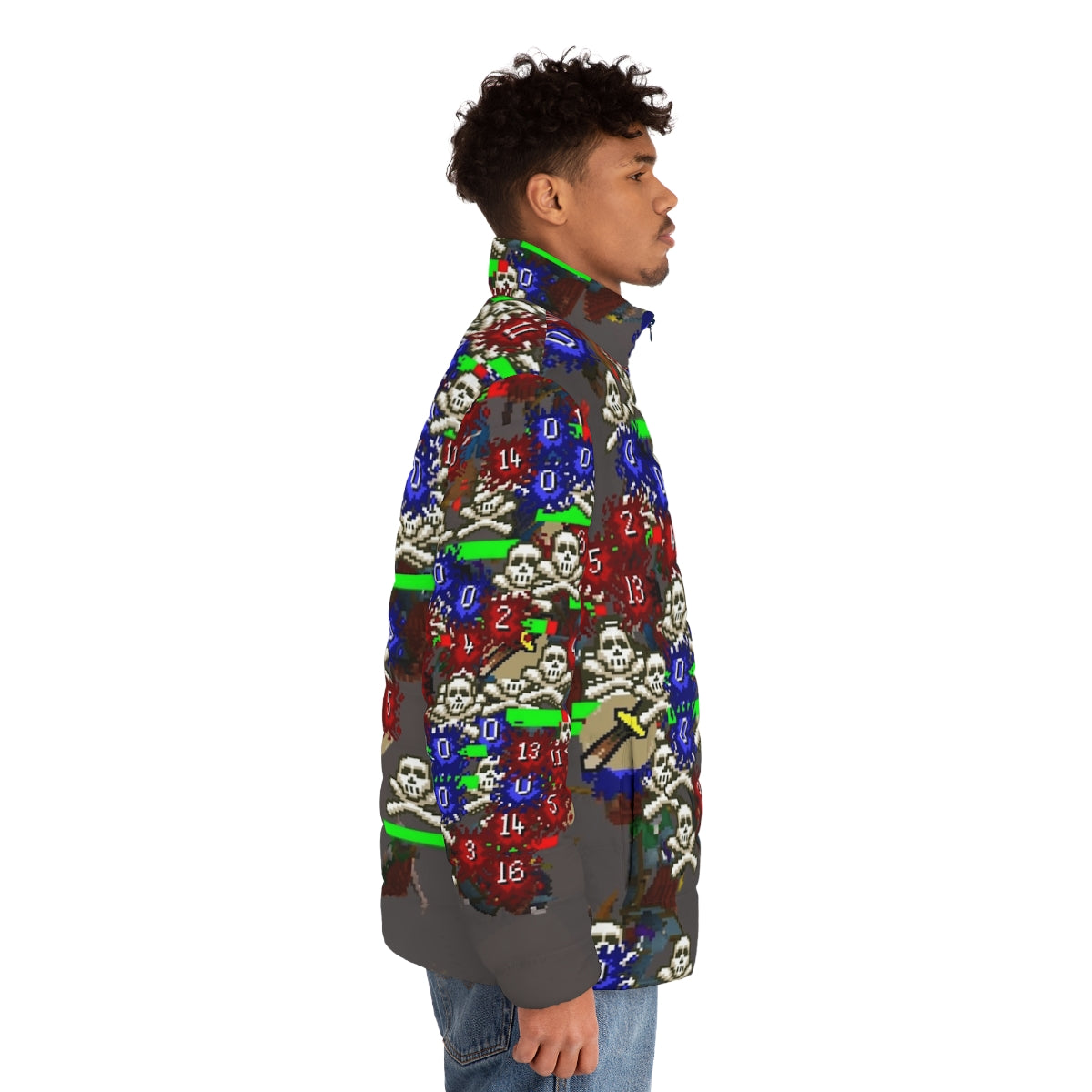 Clan Wars Puffer Jacket for Oldschool Runescape (2007) Fans - men side right