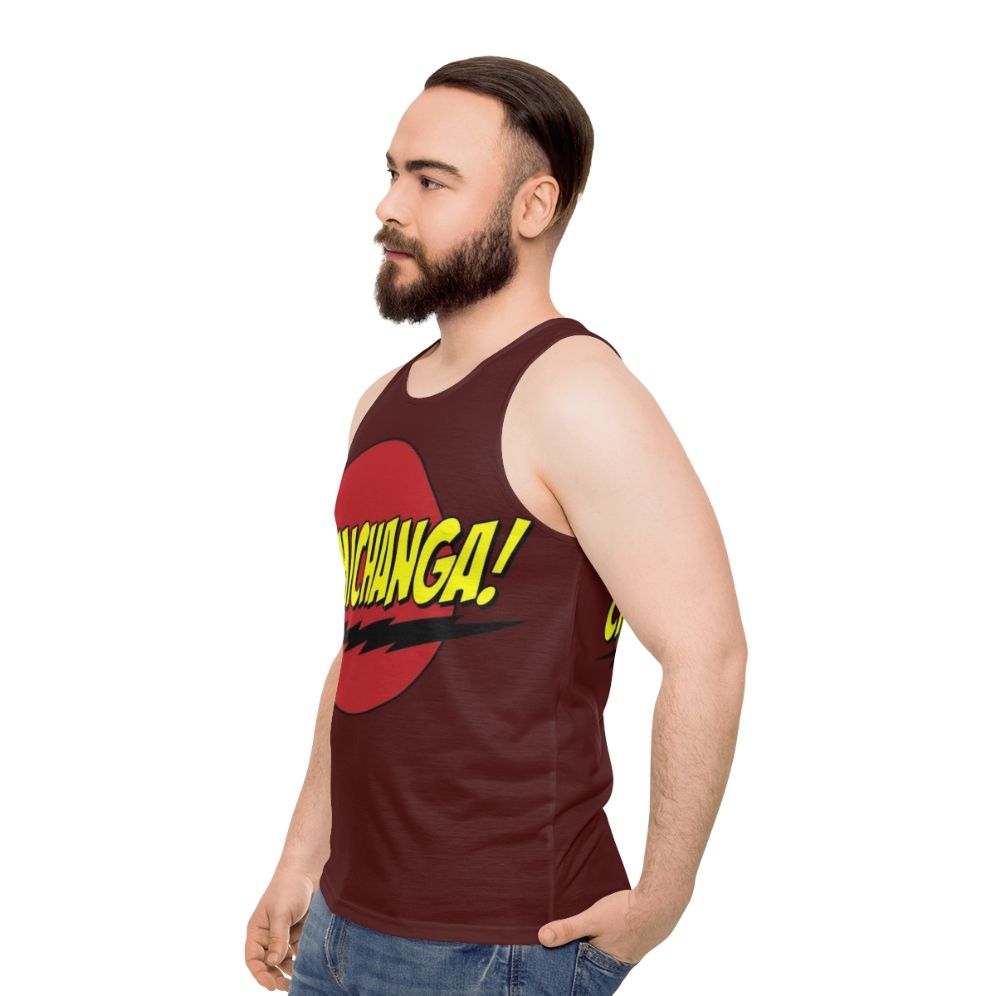 Chimichanga Logo Unisex Tank Top - men side