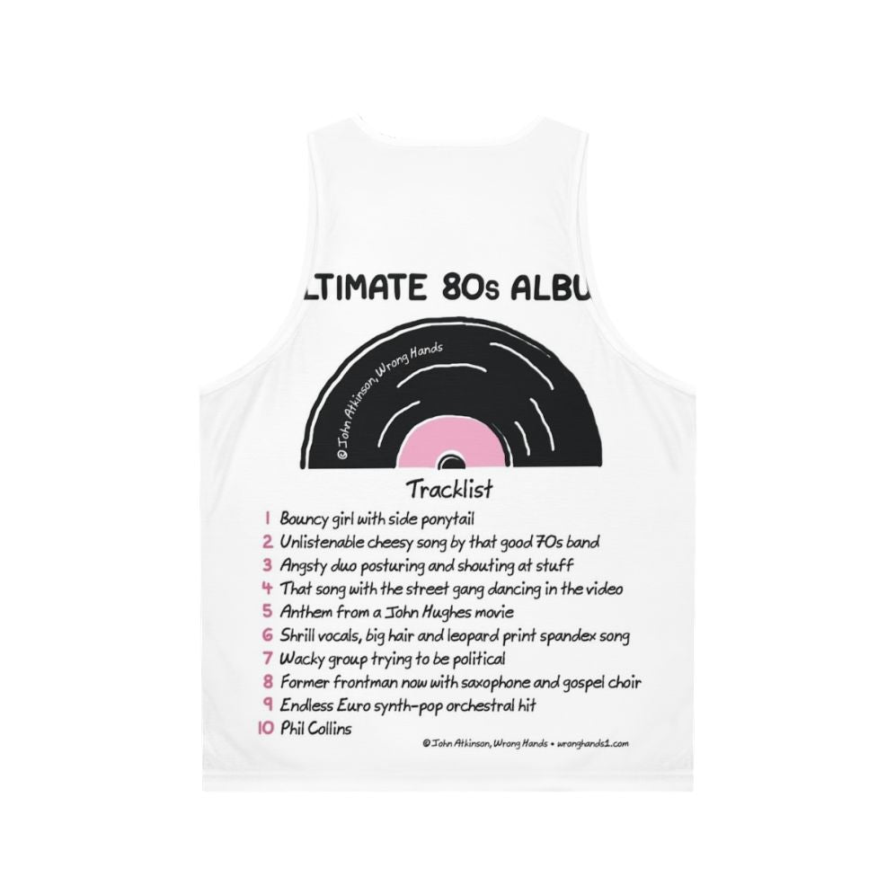 80s music unisex tank top - Back