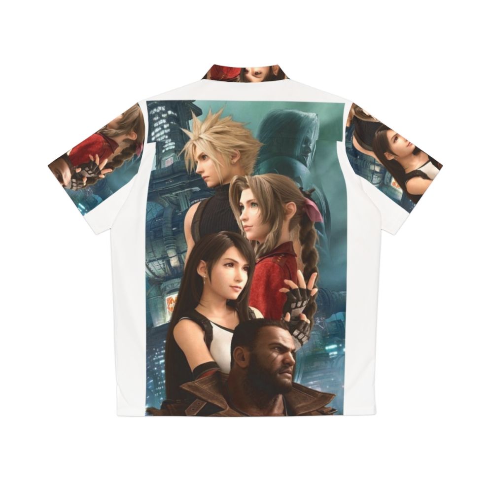 Anime Hawaiian Shirt with Final Fantasy VII Graphics - Back