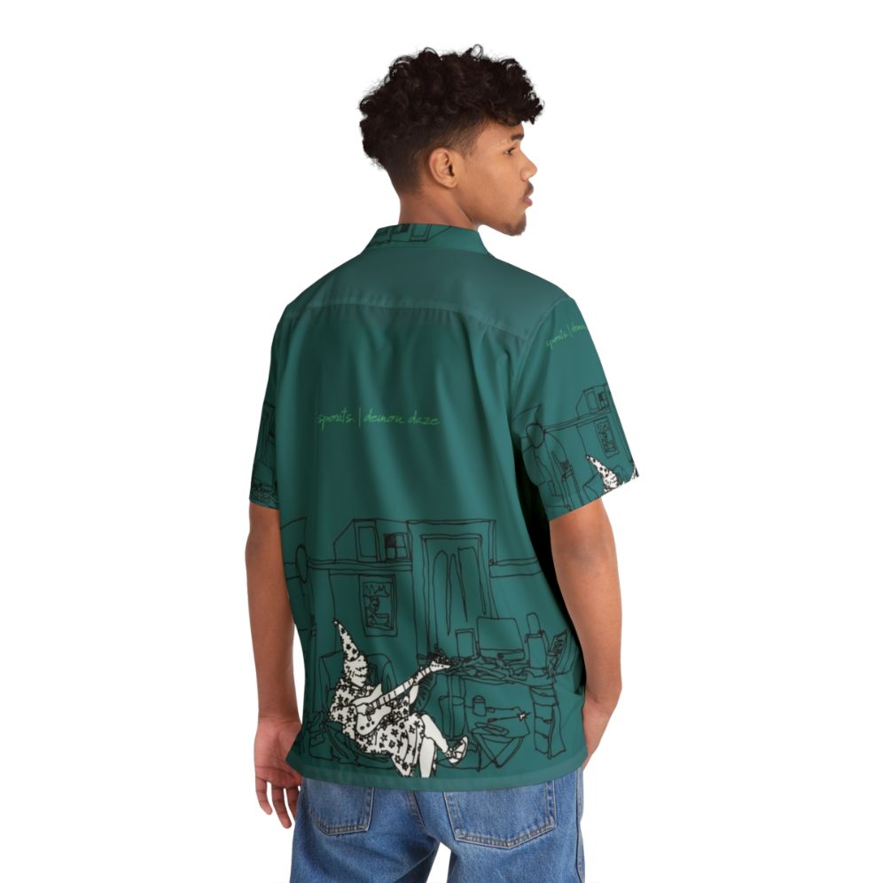 Sports Demon Daze Hawaiian Shirt with Vibrant Emo and Pop Punk Designs - People Back