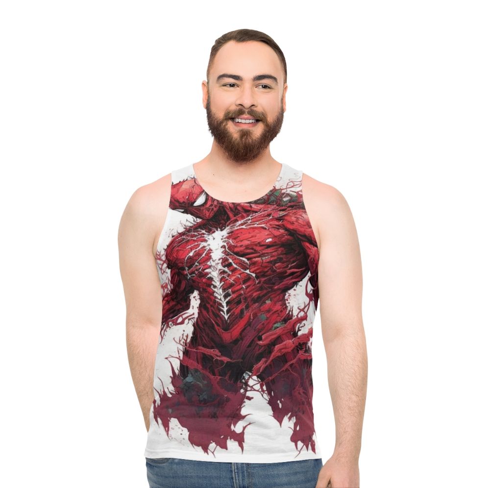 Carnage unisex artist tank top with graphic design - men