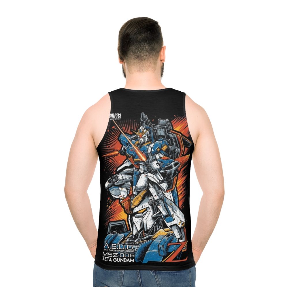 Gundam Anime Mecha Unisex Tank Top - men back