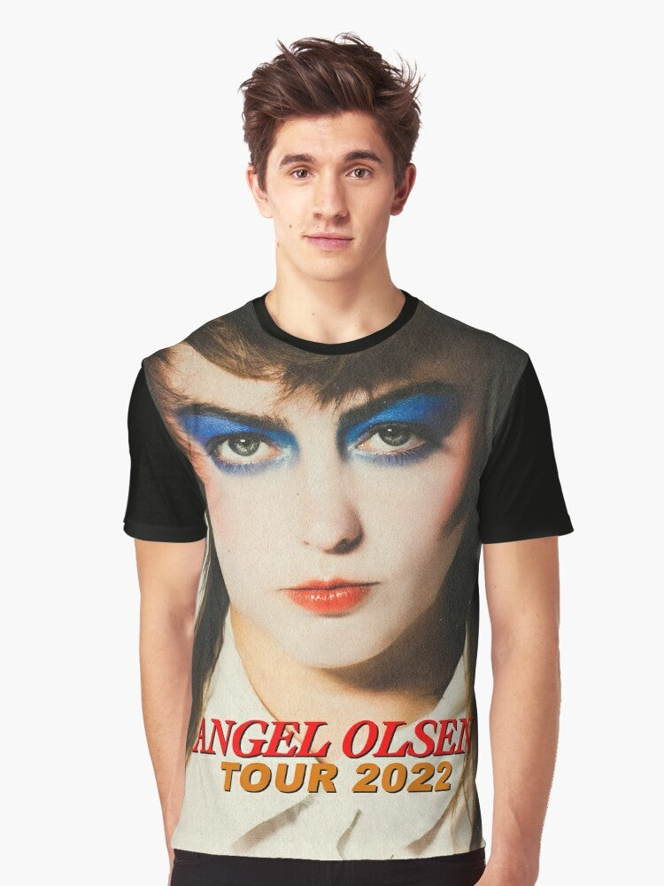 Angel Olsen concert t-shirt featuring the artist performing on stage - Men