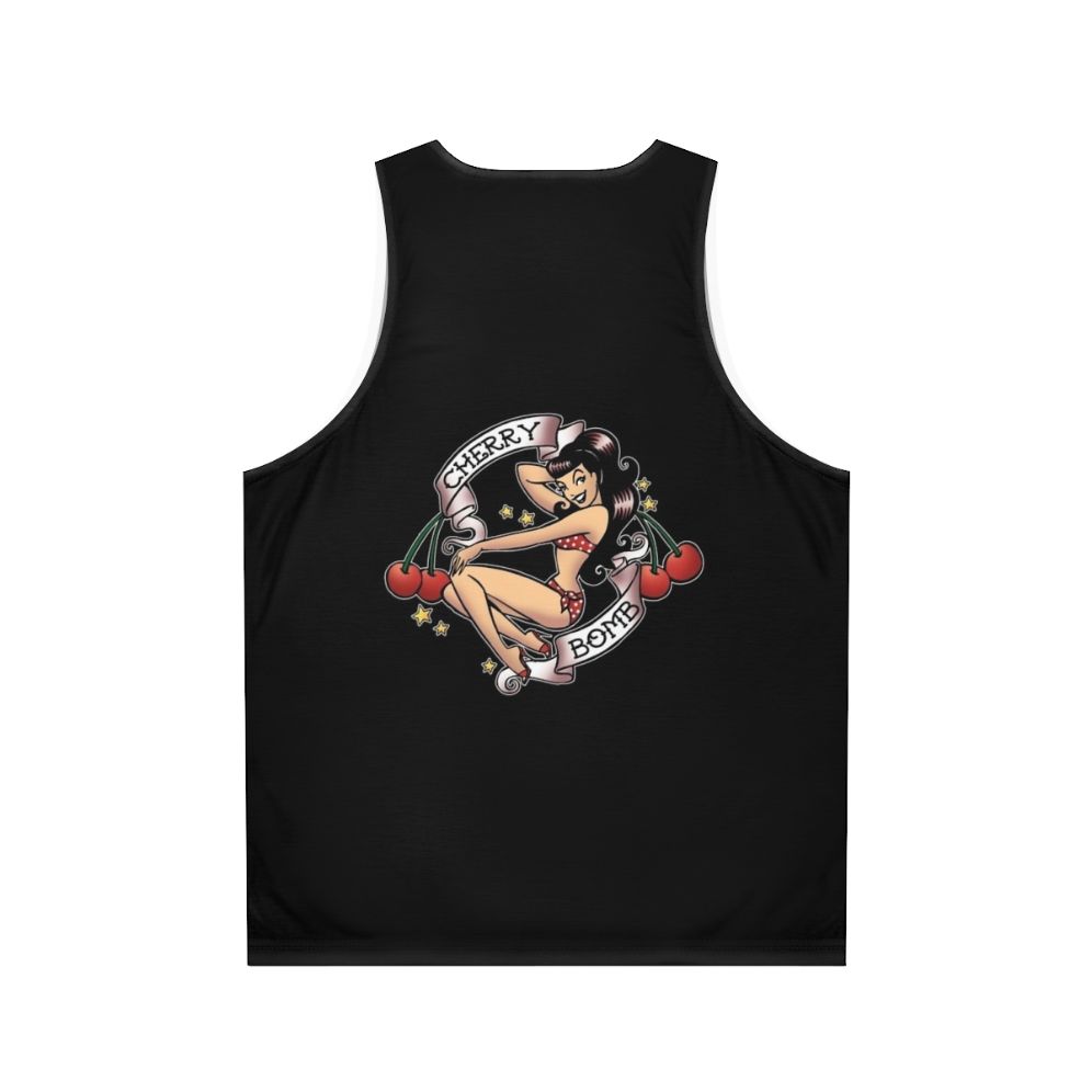 Cherry Bomb Unisex Tank Top - Back