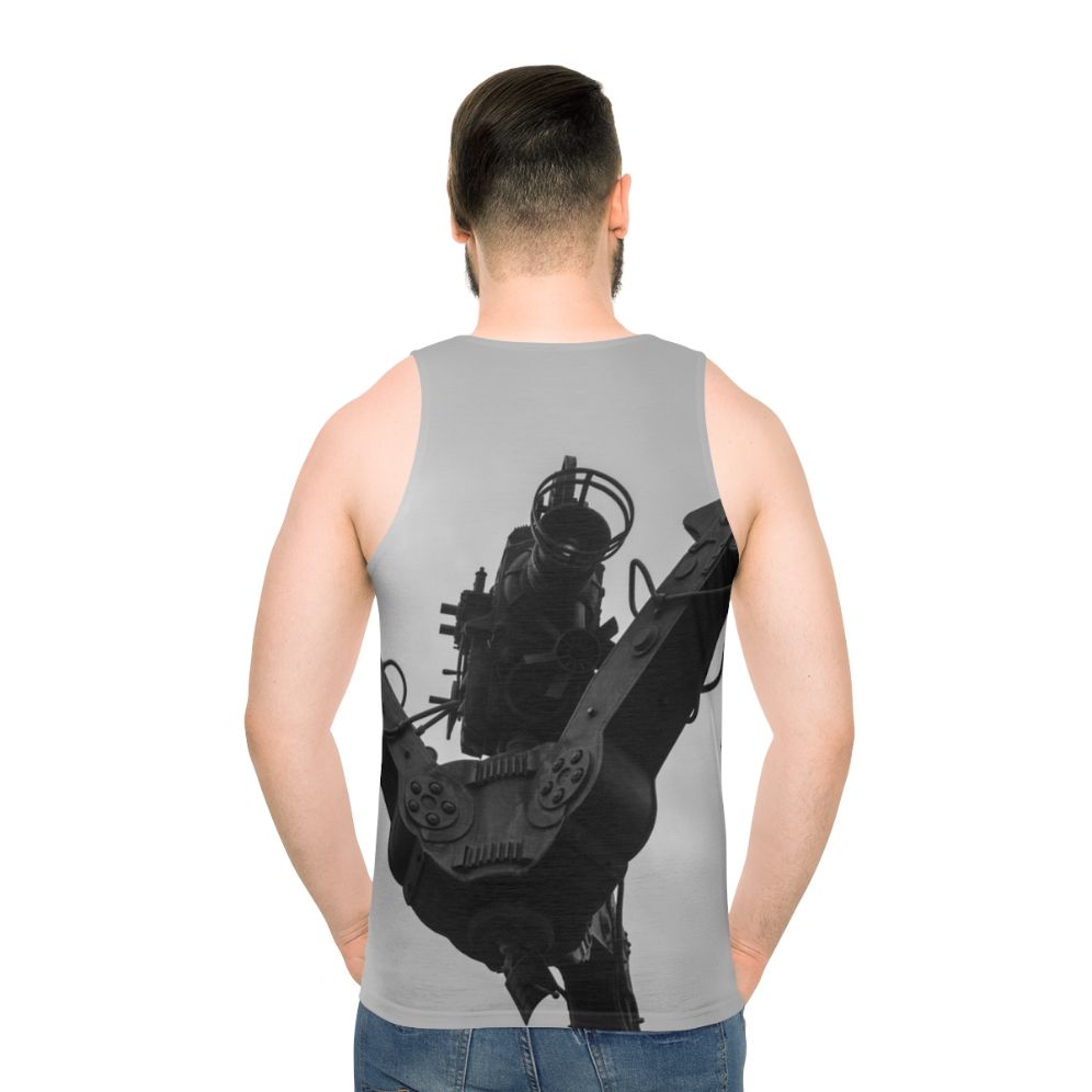 Unisex movie camera film camera tank top - men back