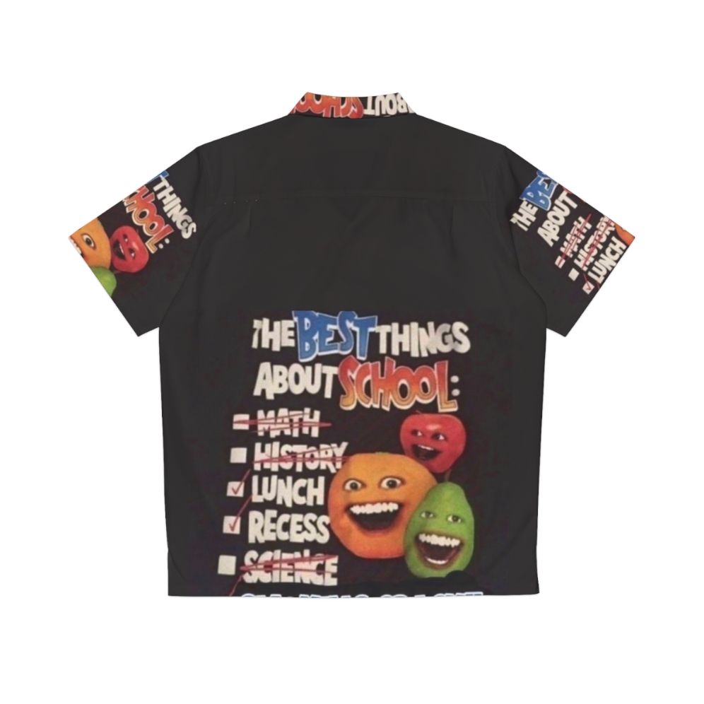 Annoying Orange Hawaiian Shirt with Funny Pop Culture Design - Back