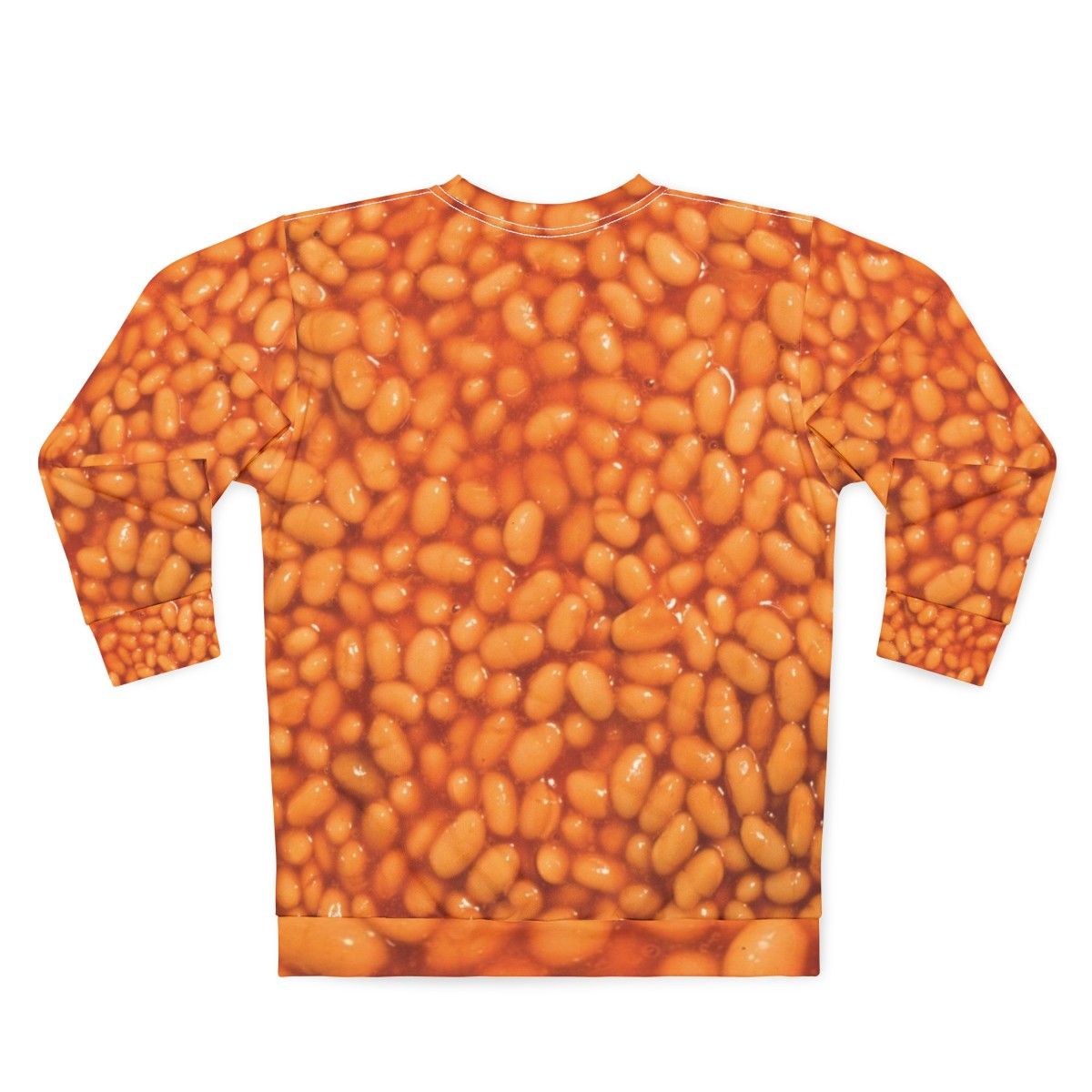 Baked beans sweatshirt with a humorous and ironic design - Back