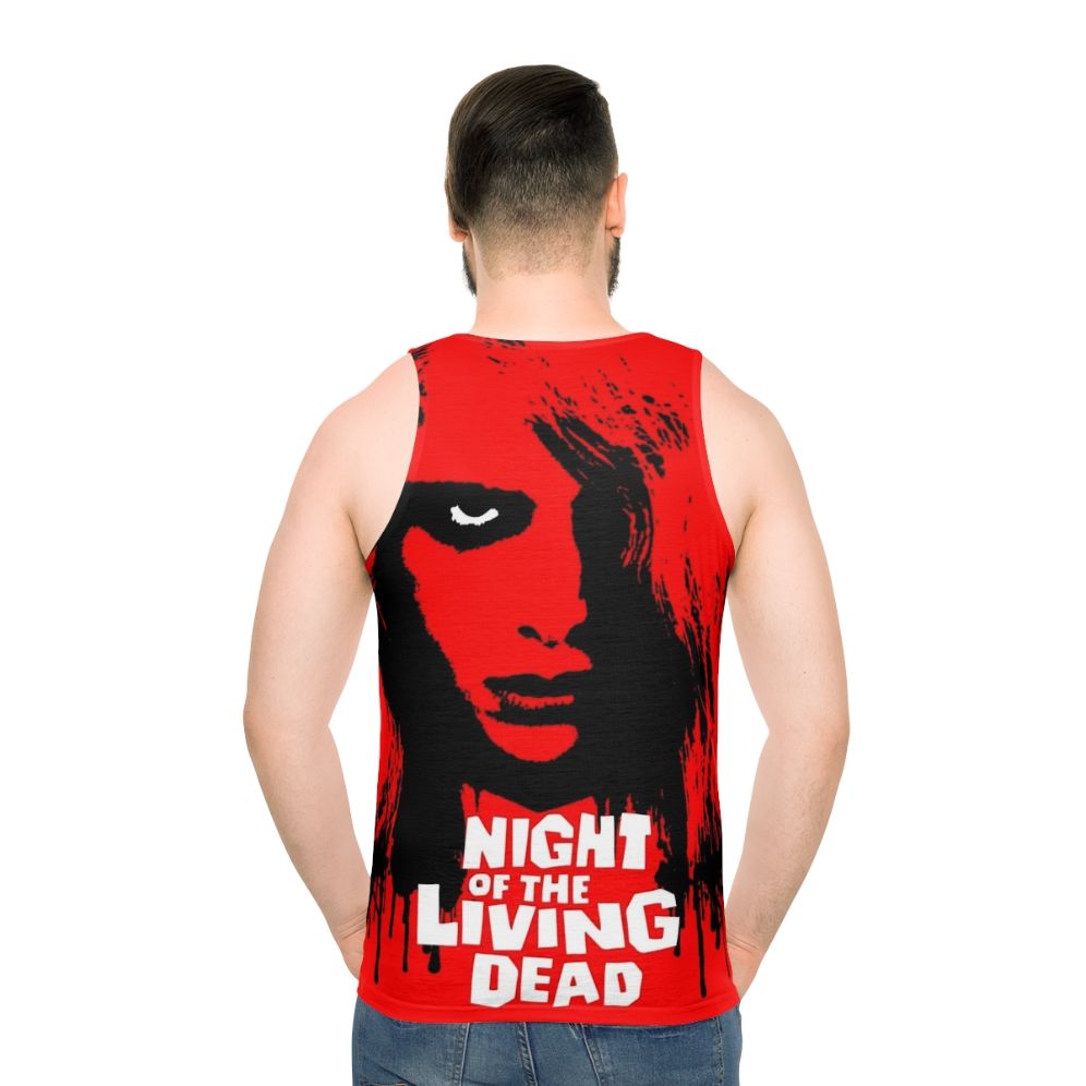 Night of the Living Dead horror zombie unisex tank top - men back