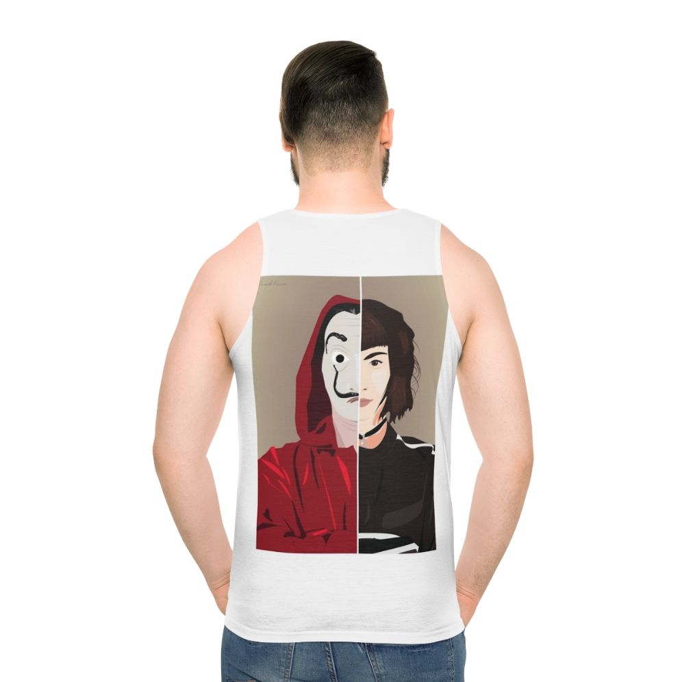 Tokyo Money Heist La Casa de Papel Unisex Tank Top - men back