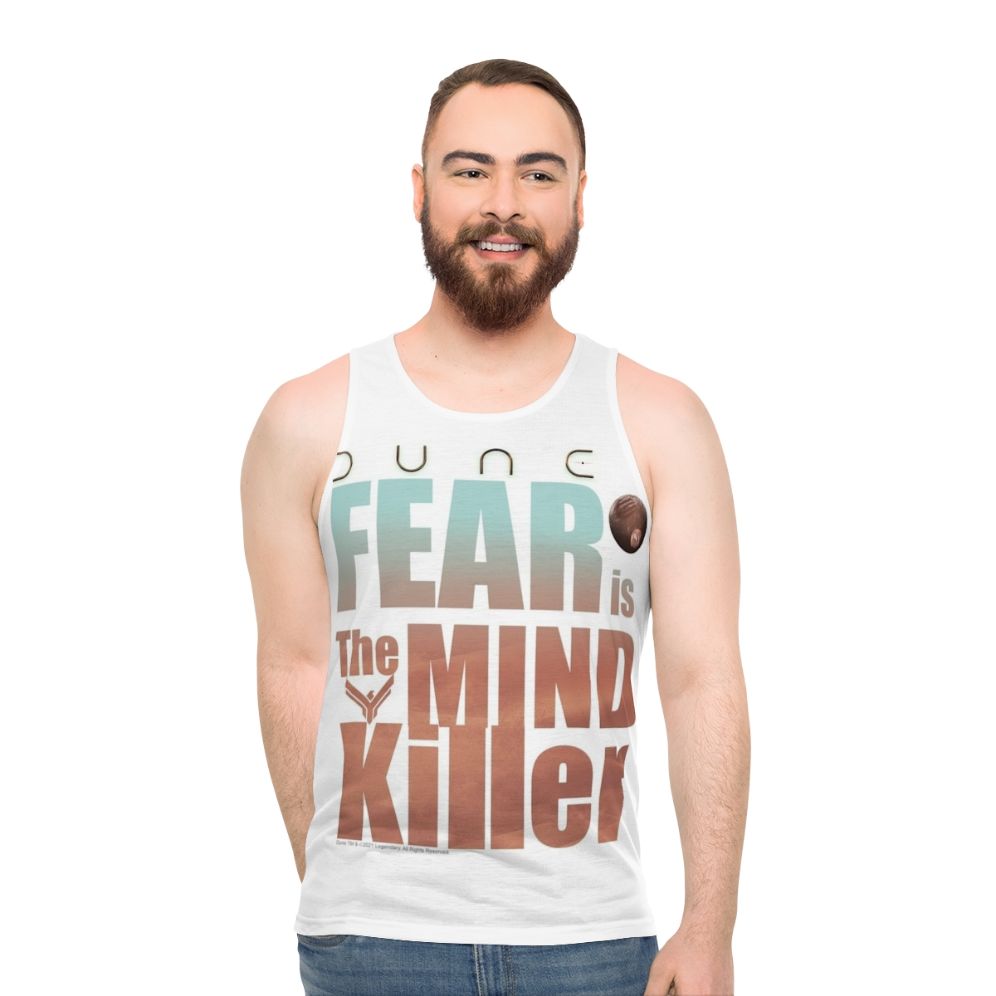 Dune 2020 "Fear Is The Mind Killer" Unisex Tank Top - men