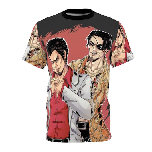 Majima Goro inspired AOP t-shirt with Yakuza game references