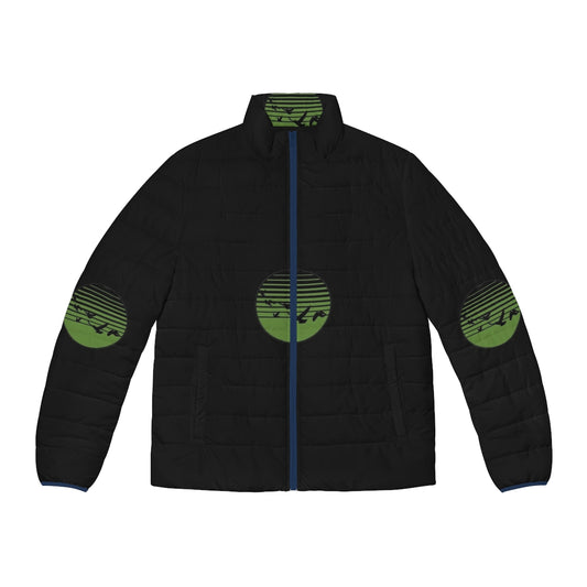 Affinity Circle Logo Puffer Jacket for Metal and Progressive Rock Music Lovers