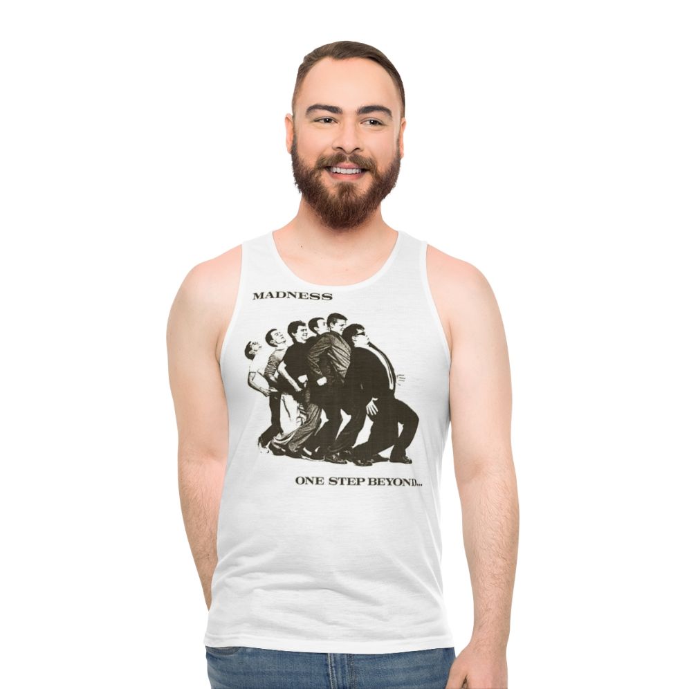 Madness band unisex tank top with vintage design - men