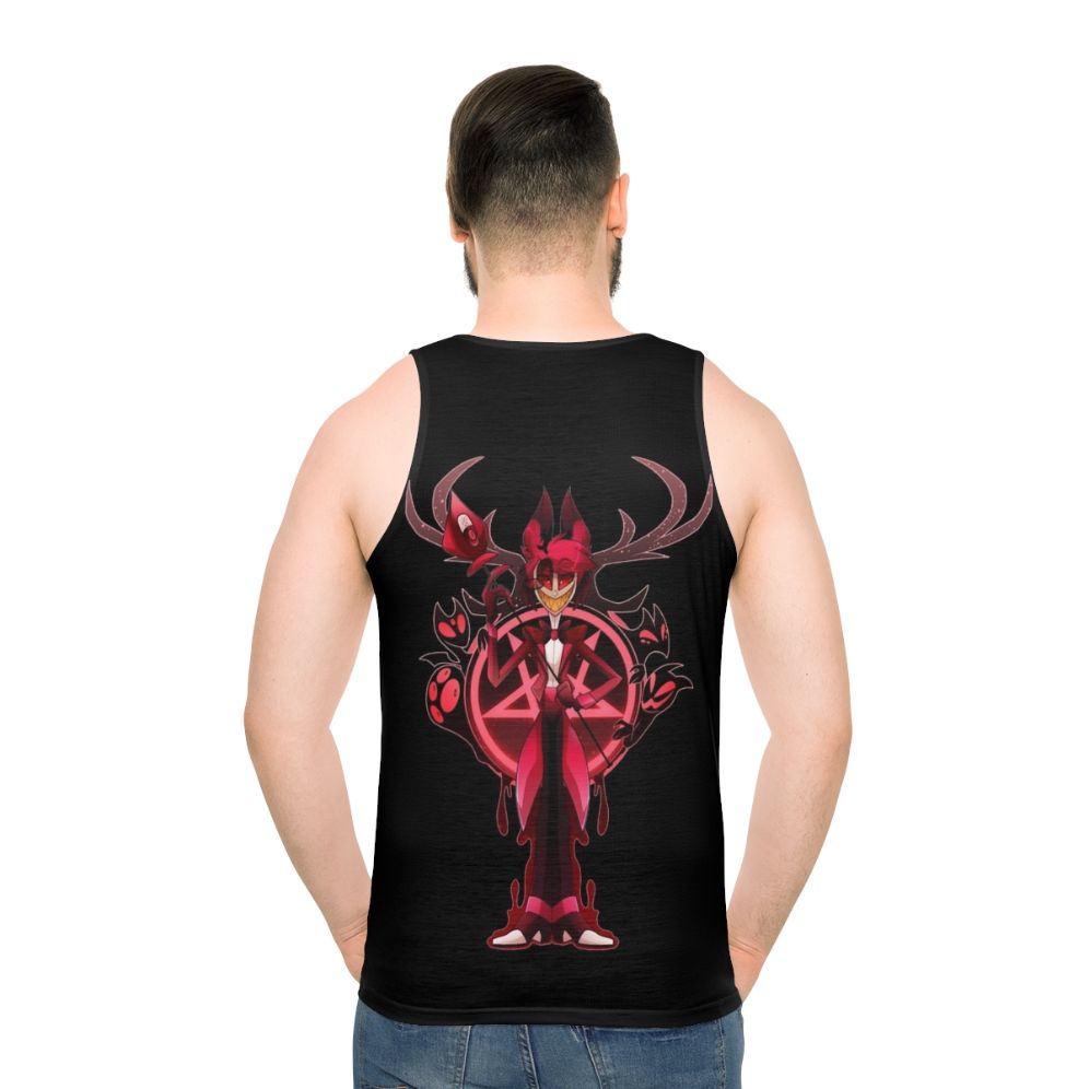 Hazbin Hotel Alastor Unisex Tank Top - men back