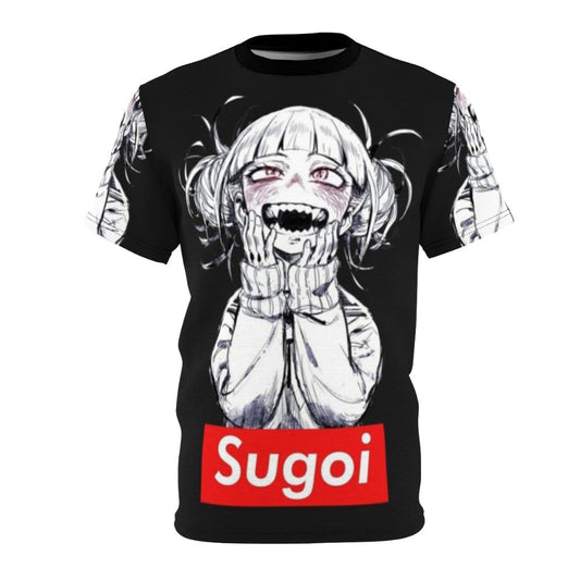 Anime-inspired graphic t-shirt with a "Sugoi" design and internet culture references