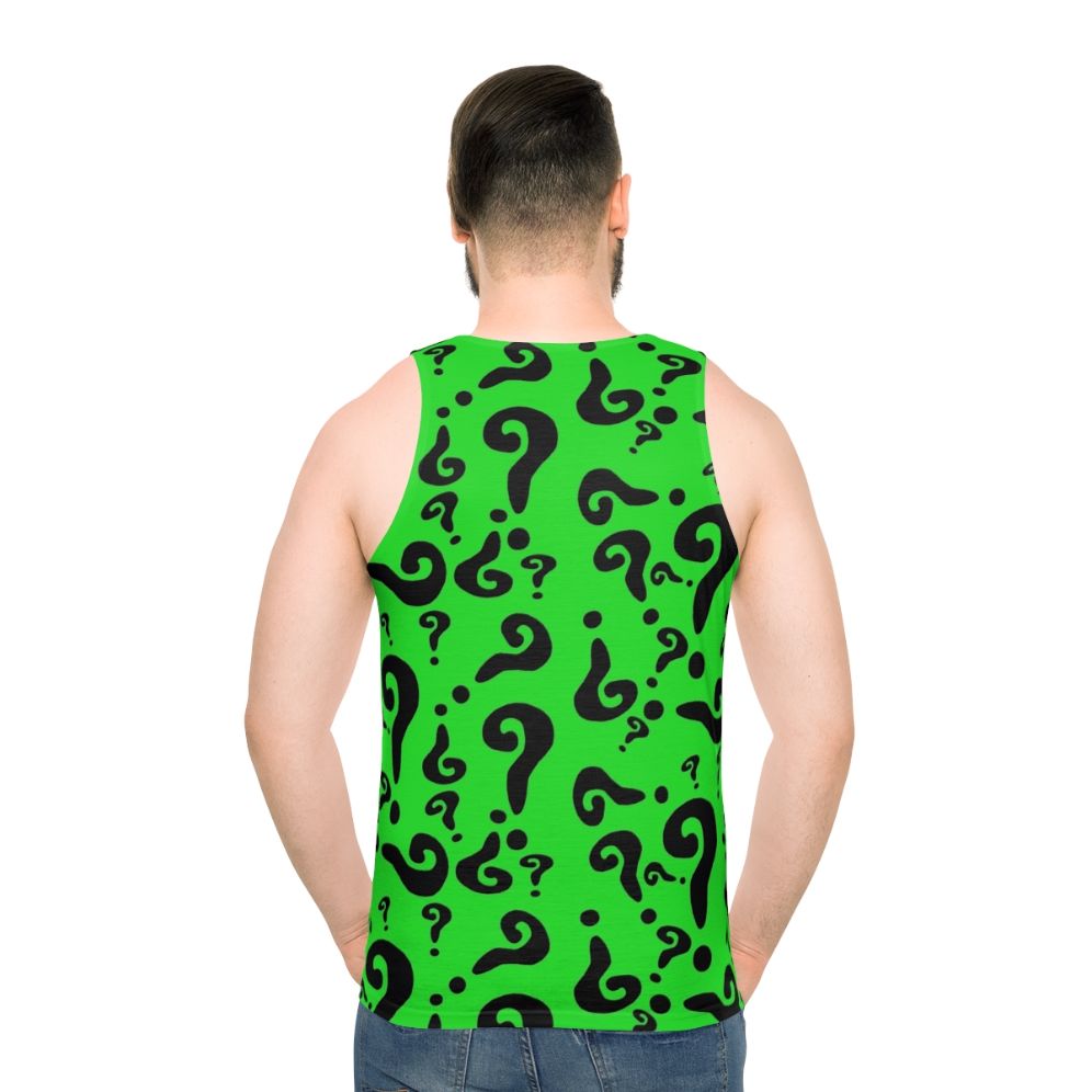 Unisex Riddler Tank Top - men back