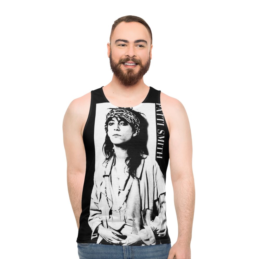 Patti Smith Retro Unisex Grunge Tank Top - men