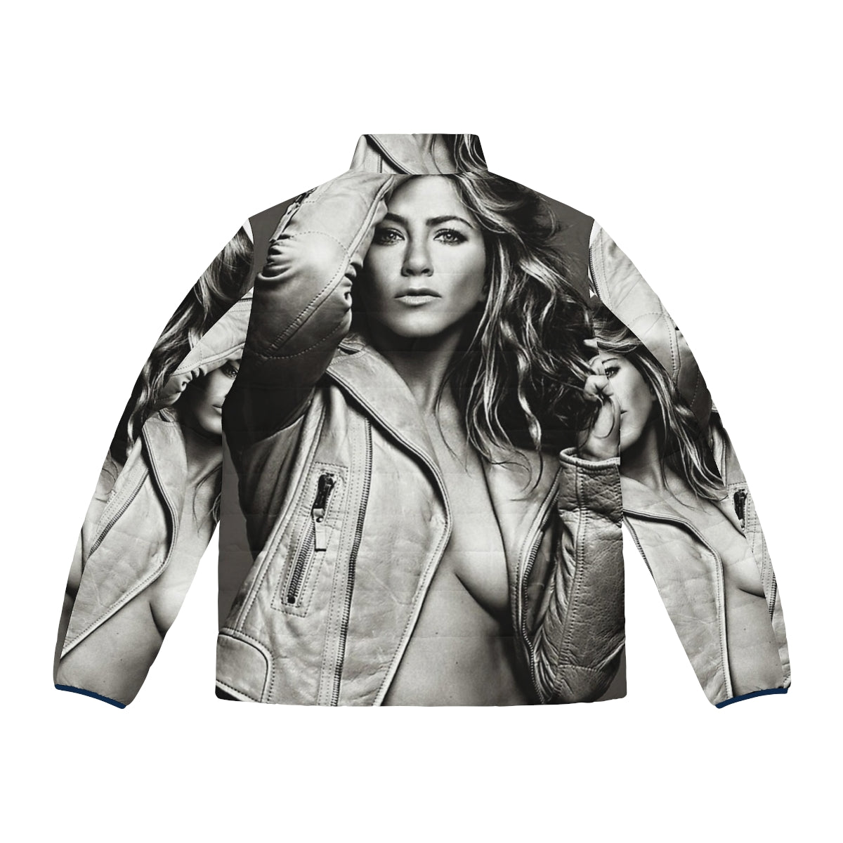 Jennifer Aniston wearing a vintage-inspired puffer jacket from the hit TV show Friends - Back