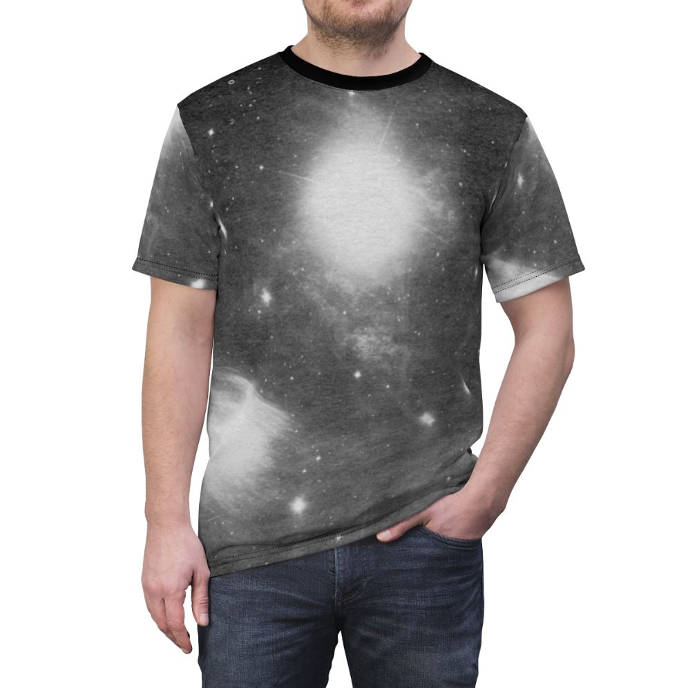 Ambient Experimental AOP T-shirt featuring Grouper's 'A I A: Alien Observer' artwork - men front