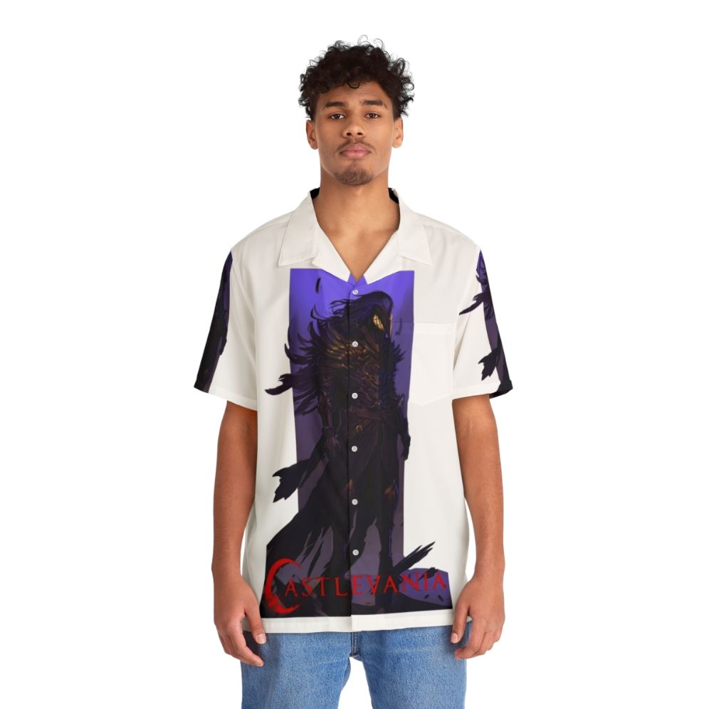 Castlevania Striga Day Armour Hawaiian Shirt - People Front