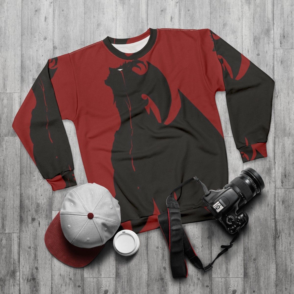 Devilman Crybaby Anime Graphic Sweatshirt - flat lay